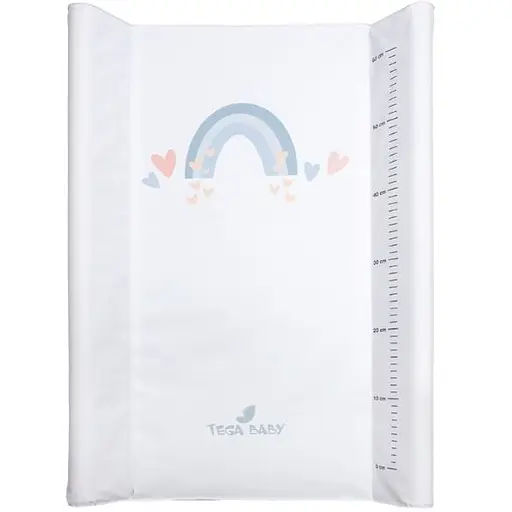 Коврик для пеленки Tega Baby Meteo 50x70 см rainbow white - фото 1