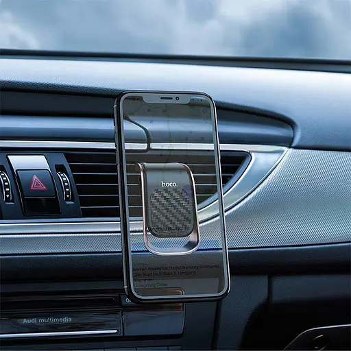 Автотримач Hoco CA74 Universe Air Outlet Magnetic Car Holder Black/Gray (733931) (78728) - фото 4