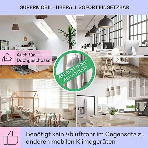 Охолоджувач повітря Klarstein Polar Tower Smart 4 - in-1 Чорний (10035831) - фото 4