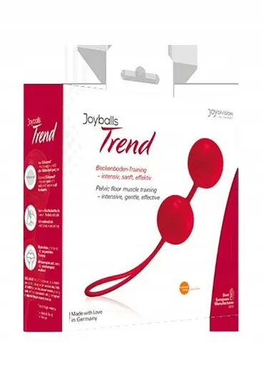 Вагинальные шарики Joydivision Joyballs Trend, 18 см, красный - фото 3