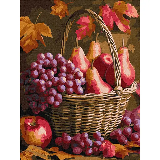 Картина за номерами "Осінні фрукти" Ідейка KHO5725, 30x40 см - фото 1