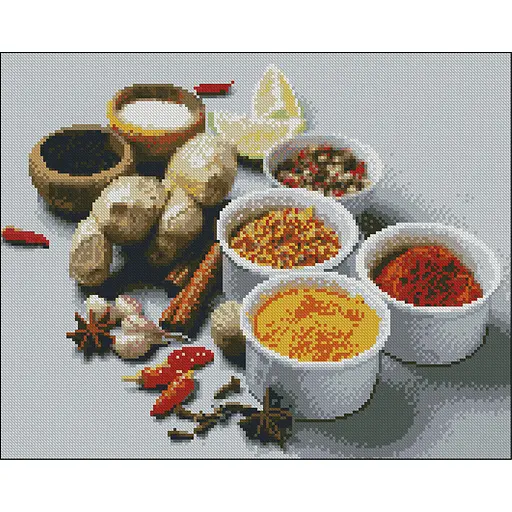 Алмазная мозаика Strateg ПРЕМИУМ Специи без подрамника размером 40х50 см (ZAV4050-35) - фото 1