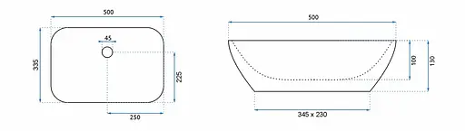 Умивальник Rea Celia slim накладний білий REA-U1952, Білий - фото 5
