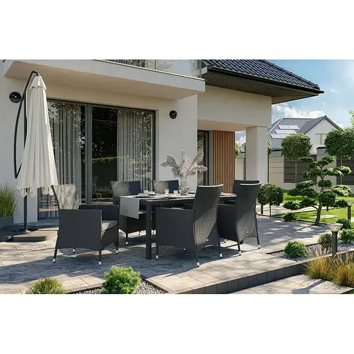 Садові меблі Di Volio Verona 6+1 сірий/сірий - фото 7