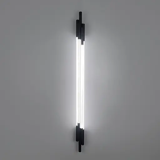 Чорний трубчастий стіновий LED світильник у корпусі 110 см Line F Арт. WJ351/1100 BK - фото 6