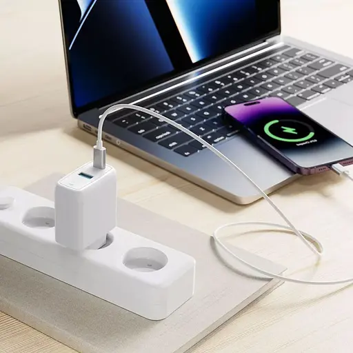 Мережевий зарядний пристрій Proove Silicone Power 45W USB-C/USB-A White (WCSP45110002) [130271] - фото 5