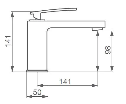 Смеситель для умывальника GRB Despertar 810100 Хром - фото 3