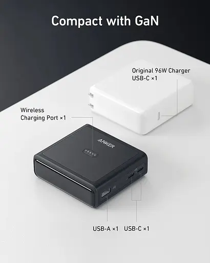 Сетевое зарядне пристрій Anker Charging Base для Anker Prime 100W Black (7198080) - фото 6