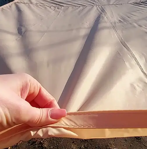 Тент навіс затіняючий квадратний 4х4м Оксфорд (Бежевий) - фото 2