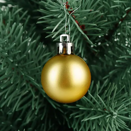 Набір куль Anhui Tianhui Ялинка різдвяна 3 см 17 шт. (951682) - фото 4