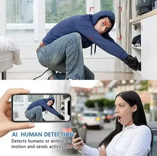 WiFi-камера X5 1080P HD - міні-камера спостереження з нічним баченням, детектором руху, широким кутом 140° - фото 18