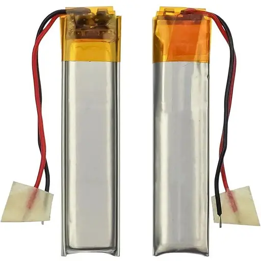 Акумулятор 501040P універсальний з контролером, 5 х 10 х 40 мм (185 mAh)/ для кейсів навушників, bluetooth гарнітур, MP3 плеєрів