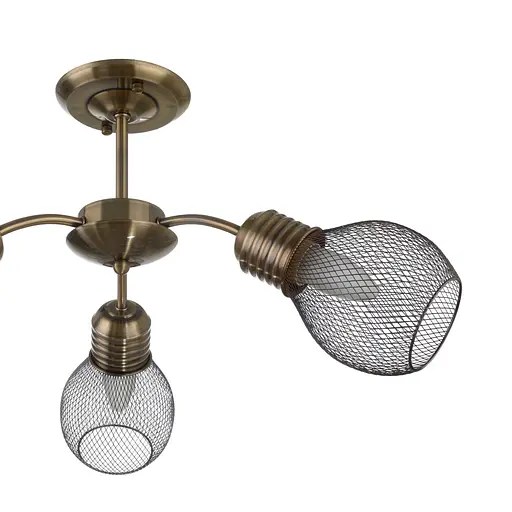 Люстра Brille лофт стельова E27 60W AB (BL-974C/3) - фото 9