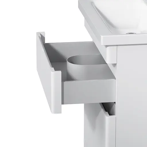 Тумба з умивальником AM.PM Hit підлогова 60 см білий M93A-FSX0602-WC0602WG38 Білий - фото 10