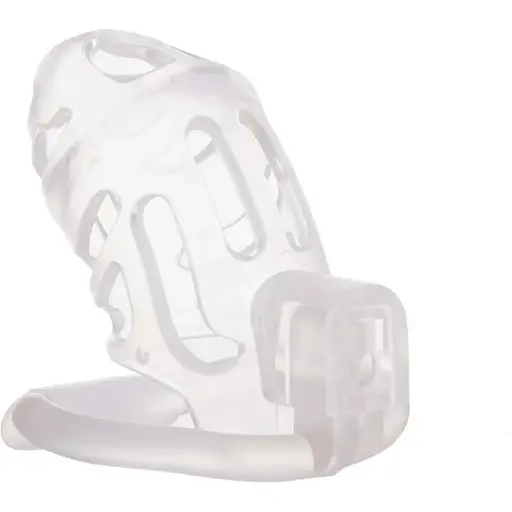 Клітка для пеніса Lockink Sevanda Plastic Penis Chastity Cage - Transparent - фото 5