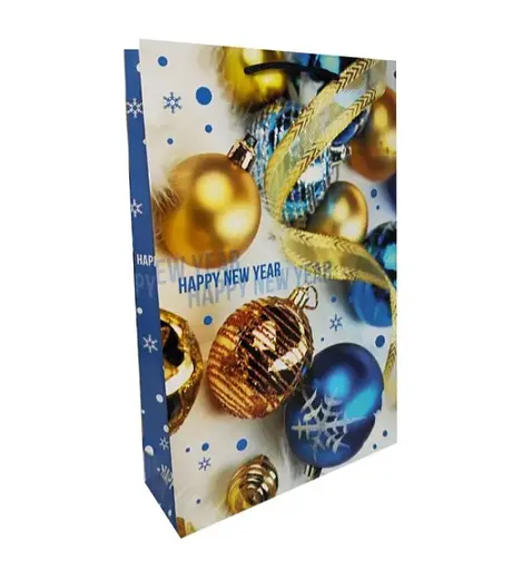 Подарунковий пакет "Кульки" 16х26х6.5см, набір з 6-ти штук 7243