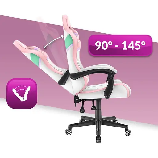 Компьютерное кресло Hell's Chair HC-1004 Rainbow Pink - фото 6