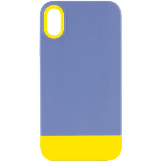 Чохол Epik TPU+PC Bichromatic для Apple iPhone X/XS 5.8 Blue/Yellow