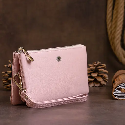 Кожаный женский кошелек-клатч ST Leather 19.2х10х2 см acs0015941 - фото 6