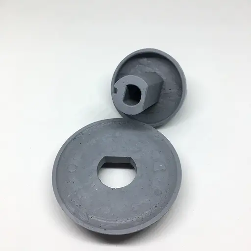 Ручка регулировка + лимб для плиты Ardo A5540G6, A5640G6, C6640G6, A554VG6, общая длина 54 мм, серая, 326158500 - фото 5