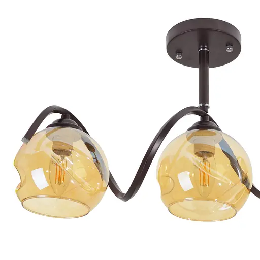 Люстра стельова Brille в спальню E27 60W BK (BL-587S/3) - фото 4