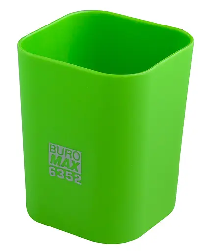 Стакан пластиковый Rubber Touch для канцелярских принадлежностей, светло-зеленый