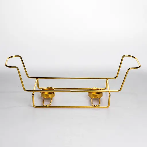 Мармітниця порцелянова Yiwu прямокутна на металевій підставці 35.5х19х15.5 см марміт настільний для перших страв LT-3PCS-13 - фото 6