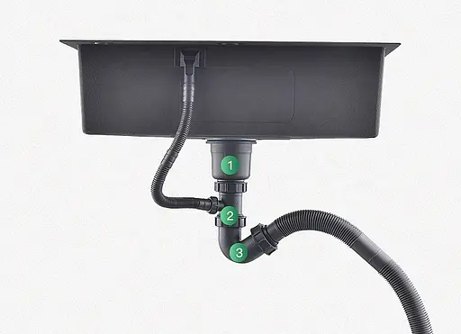 Кухонна мийка з нержавіючої сталі під стільницю Nett NS-6845, Нержавіюча сталь - фото 8