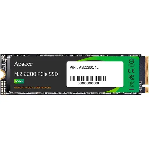 Накопичувач SSD Apacer m.2 NVMe 1TB AS2280Q4L (AP1TBAS2280Q4L-1) - фото 1