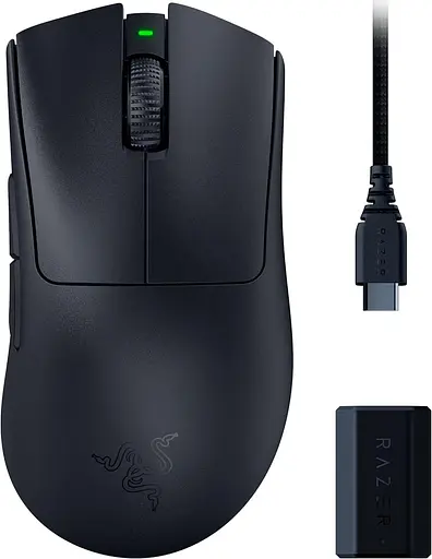 Бездротова миша Razer DeathAdder V3 PRO and HyperPolling Wireless Dongle (RZ01-04630300-R3WL) - фото 1