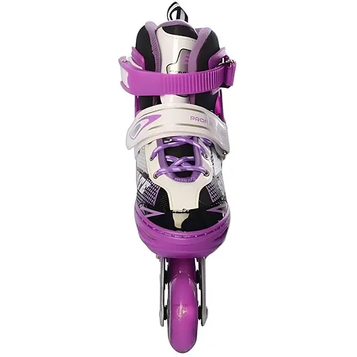 Ролики Profi A4123-XS-V алюміній, поліуретан, заднє гальмо і діаметр коліс 64 мм фіолетові - фото 2