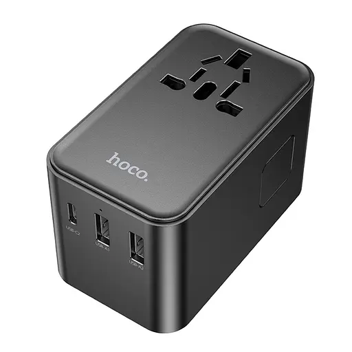 Сетевое зарядное устройство Hoco AC18 2 USB/ Type-C PD 35W черное - фото 5
