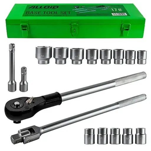 Набор торцевых головок Alloid 3/4, 17 предметов металл (NI-6017 WN-6) - фото 2
