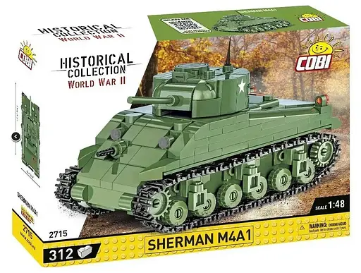 Конструктор танк Historical Collection World War II 2715 Sherman M4A1 COBI 2715