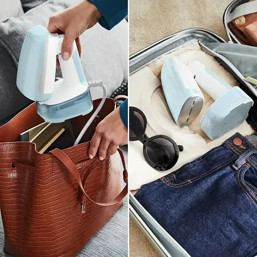 Компактный отпариватель Tefal Access Steam Pocket бело-голубой 1300 Вт (DT3041E1) - фото 6