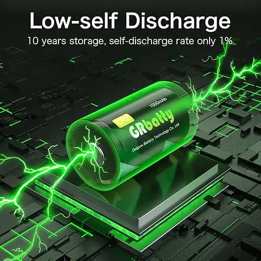 GRbatty CR2 3V літієва батарея 16 шт., батарея CR2, висока ємність 1000 мАг, довговічна батарея високої потужності - фото 5