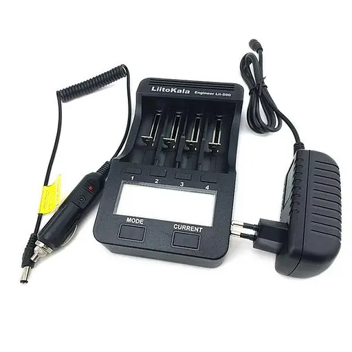 Заряднoe устройство Liitokala Lii-500 на 4 канала (для Ni-MH, Ni-CD, Li-Ion) с блоком питания + автоадаптер - фото 4