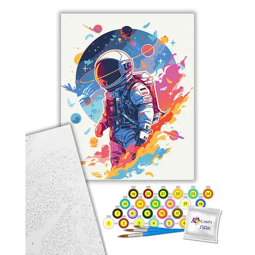 Картина по номерам "Космический исследователь" Art Craft 16511-AC 40х50 см - фото 2