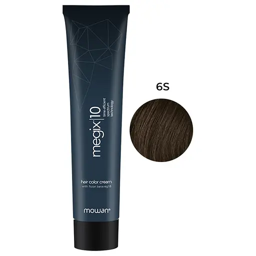 Профессиональная краска для волос с низким содержанием аммиака Megix10 Mowan 6S темный песочный блонд 100 мл - фото 1