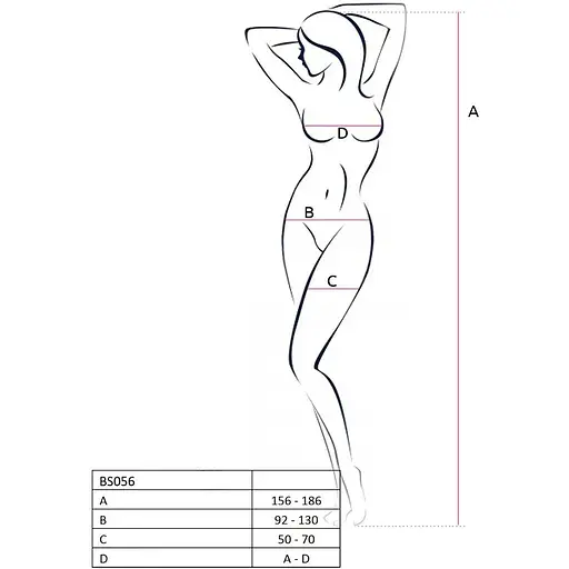 Бодістокінг Passion BS056 White, комбінезон, імітація панчох - фото 4