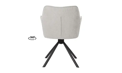 Стілець Еріка з обертовим механізмом світло-сірий - фото 3