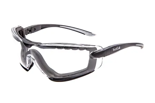Очки защитные Bolle Cobra с прозрачными линзами и ремешком - фото 2