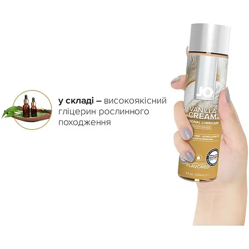 Смазка на водной основе System JO H2O - Vanilla Cream (120 мл) - фото 4