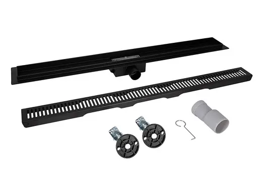 Линейный трап Qtap Taurus FA800MBLA из нержавеющей стали, с сухим затвором QTTAUFA800MB - фото 4