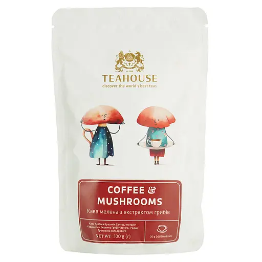 Кофе молотый Teahouse Mushrooms с экстрактом грибов 100 г - фото 2