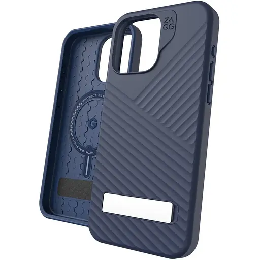 Протиударний чохол із підставкою Gear4 Denali MagSafe для iPhone 15 Pro Zagg (6.1") Navy - фото 4
