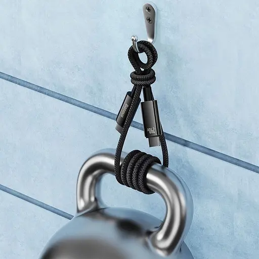 Дата кабель Baseus Tungsten Gold Type-C to Type-C Cable 240W (1m) (CAWJ04000) Black - фото 6