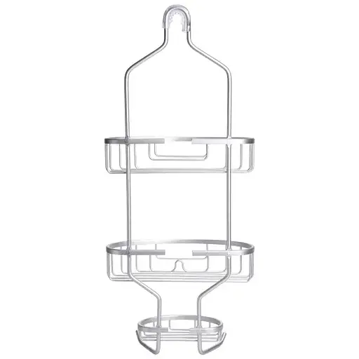 Полка для ванной комнаты Yiwu трехъярусная подвесная 28 x 13 x 63 см (HP-46-1) - фото 5