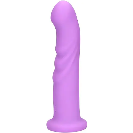 Вібратор Loveline Ultra Soft Silicone Rotating G-Spot 20 см фіолетовий