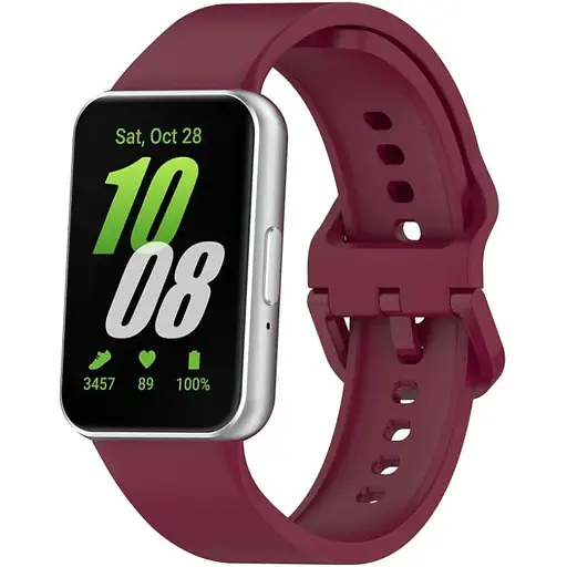 Ремінець DK для Samsung Galaxy Fit3 (R390) Silicone Sport Band (red wine) - фото 2